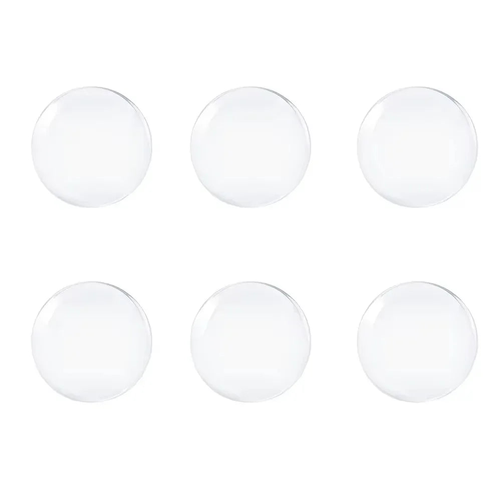 Clear Silicone Door Knob Wall Protector Pads — Self-Adhesive Bumper Stickers to Prevent Wall Damage (6 Pack)